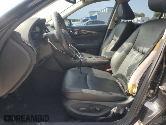 2018 Infiniti Q50 Luxe with VIN JN1EV7AP6JM351908, listed as a Copart auction lot 58056805 with 72,363 mi miles and Salvage title. Bid and sale history available at DreamBid. Image 7.