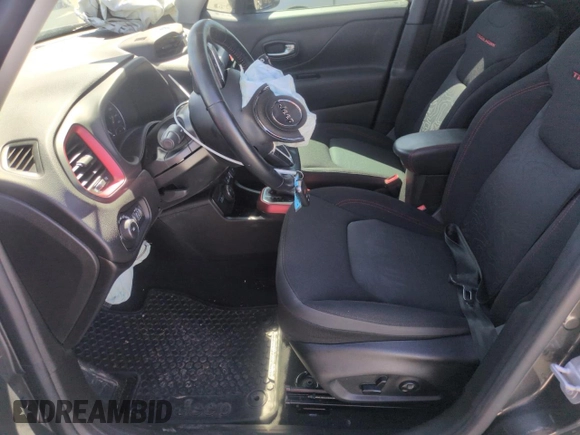 2021 Jeep Renegade Trailhawk with VIN ZACNJDC13MPM09881, listed as a Copart auction lot 57491455 with 24,668 mi miles and Salvage title. Bid and sale history available at DreamBid. Image 7.