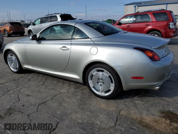 2002 Lexus SC with VIN JTHFN48Y120025049, listed as a Copart auction lot 79965444 with 41,689 mi miles and Non Repairable. Bid and sale history available at carsss.com. Image 2.