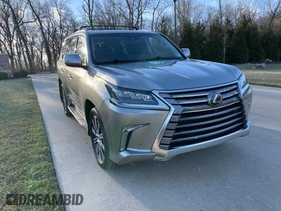 2020 Lexus LX 570 with VIN JTJDY7AX7L4332820, listed as a Copart auction lot 52223565 with 102,417 mi miles and Clean title. Bid and sale history available at DreamBid. Image 1.
