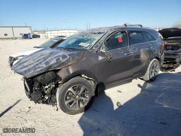2019 Kia Sorento EX V6 with VIN 5XYPH4A57KG498980, listed as a Copart auction lot 42487635 with 90,778 mi miles and Salvage Title. Bid and sale history available at carsss.com. Image 1.
