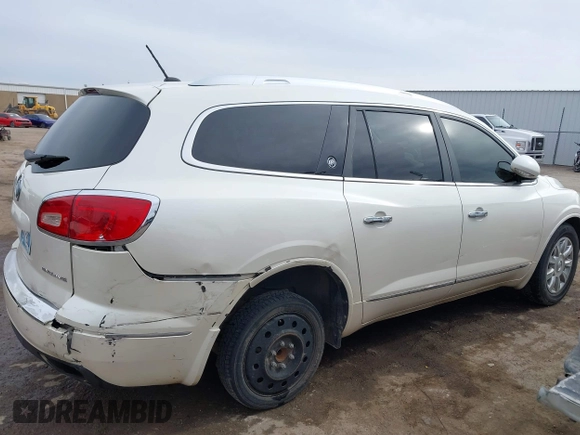 2014 Buick Enclave Leather with VIN 5GAKRBKD6EJ343148, listed as a IAAI auction lot 41710180 with 88,685 mi miles and . Bid and sale history available at DreamBid. Image 14.