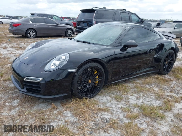 2014 Porsche 911 Turbo S with VIN WP0AD2A99ES167048, listed as a IAAI auction lot 40643041 with Not Provided miles. Bid and sale history available at carsss.com. Image 2.