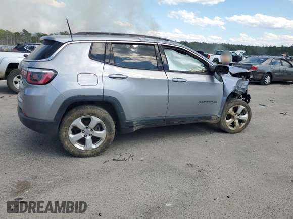 2018 Jeep Compass Latitude with VIN 3C4NJCBB8JT272514, listed as a Copart auction lot 55050635 with Not provided miles and Salvage title. Bid and sale history available at DreamBid. Image 3.