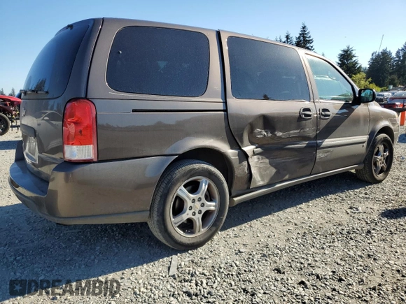 2008 Chevrolet Uplander LS z VIN 1GNDV23148D145637, wystawiony jako Copart lot #55482495 z przebiegiem 197 784 mil mil oraz Szkoda całkowita • Salvage title. Historia ofert i sprzedaży dostępna na DreamBid. Obrazek 3.