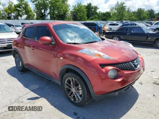 2014 Nissan Juke SL with VIN JN8AF5MV5ET360073, listed as a Copart auction lot 63982605 with Not provided miles and Clean title. Bid and sale history available at DreamBid. Image 4.