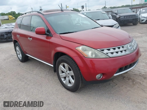 2006 Nissan Murano S with VIN JN8AZ08W26W549826, listed as a IAAI auction lot 42482059 with 270,805 mi miles and . Bid and sale history available at DreamBid. Image 1.
