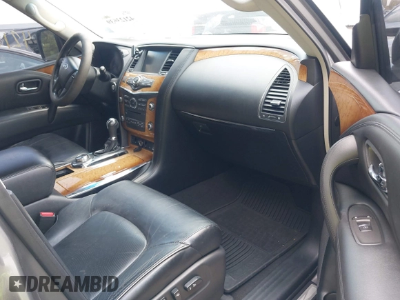 2014 Infiniti QX80 with VIN JN8AZ2NE4E9064351, listed as a IAAI auction lot 42123639 with 164,540 mi miles. Bid and sale history available at carsss.com. Image 5.