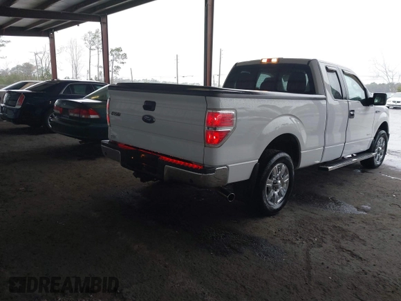2011 Ford F-150 XL with VIN 1FTFX1CT6BFC10586, listed as a IAAI auction lot 41613825 with 124,854 mi miles. Bid and sale history available at carsss.com. Image 4.