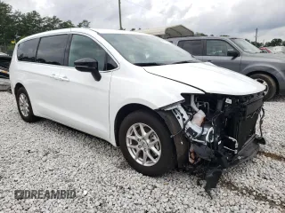 2025 Chrysler Pacifica Select z VIN 2C4RC1BG9SR519362, wystawiony jako Copart lot #58717425 z przebiegiem 4 662 mil mil oraz Szkoda całkowita • Salvage title. Historia ofert i sprzedaży dostępna na DreamBid. Obrazek 4.