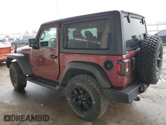 2021 Jeep Wrangler Sport S with VIN 1C4HJXAG9MW774173, listed as a Copart auction lot 47848865 with 43,602 mi miles and Salvage Title. Bid and sale history available at DreamBid. Image 2.