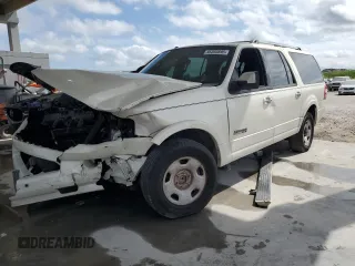 2008 Ford Expedition EL Limited with VIN 1FMFK19558LA27953, listed as a Copart auction lot 45393895 with 137,039 mi miles and Salvage Title. Bid and sale history available at carsss.com. Image 1.