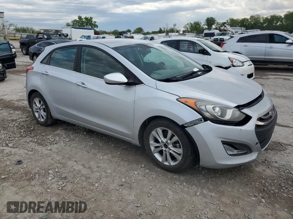 2014 Hyundai Elantra GT with VIN KMHD35LH8EU196479, listed as a Copart auction lot 54184205 with 0 mi miles and Salvage Title. Bid and sale history available at carsss.com. Image 4.