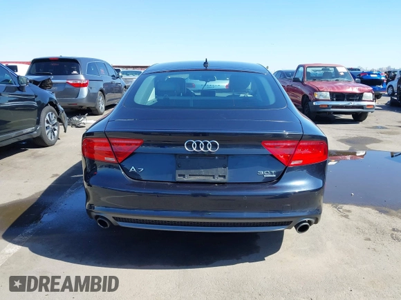 2012 Audi A7 Prestige with VIN WAU3GAFC6CN147105, listed as a IAAI auction lot 42096222 with 60,166 mi miles and . Bid and sale history available at DreamBid. Image 16.