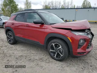 2021 Chevrolet TrailBlazer RS with VIN KL79MUSL5MB137954, listed as a Copart auction lot 50711834 with 30,468 mi miles and . Bid and sale history available at DreamBid. Image 4.