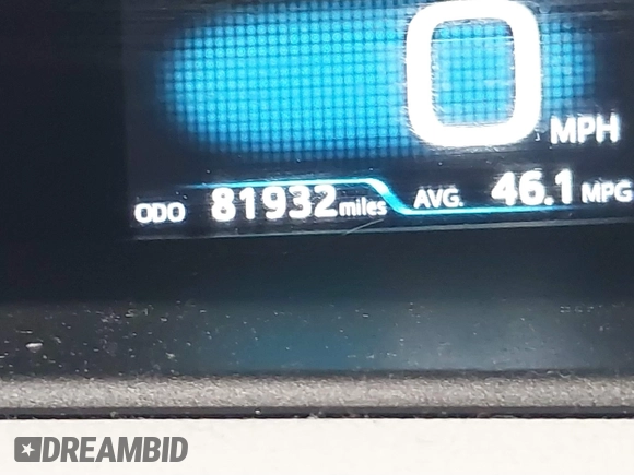 2017 Toyota Prius Two with VIN JTDKBRFU2H3044626, listed as a IAAI auction lot 41738057 with 81,932 mi miles. Bid and sale history available at carsss.com. Image 15.
