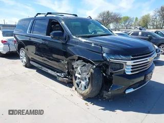 2024 Chevrolet Suburban High Country with VIN 1GNSKGKL7RR150268, listed as a IAAI auction lot 41798479 with 13,339 mi miles and . Bid and sale history available at DreamBid. Image 1.