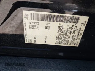 2016 Nissan Maxima 3.5 SV with VIN 1N4AA6AP0GC905837, listed as a IAAI auction lot 41730405 with 80,279 mi miles. Bid and sale history available at carsss.com. Image 9.