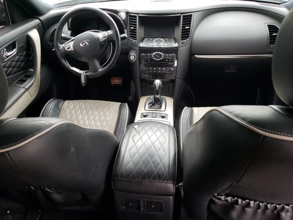 2017 Infiniti QX70 with VIN JN8CS1MU1HM143736, listed as a Copart auction lot 54896834 with 126,983 mi miles and Salvage Title. Bid and sale history available at carsss.com. Image 8.