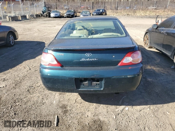 2002 Toyota Solara SE with VIN 2T1CE22PX2C001928, listed as a Copart auction lot 49954755 with 216,168 mi miles and Salvage Title. Bid and sale history available at carsss.com. Image 6.