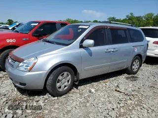 2010 Kia Sedona LX with VIN KNDMG4C3XA6359266, listed as a Copart auction lot 49822195 with 168,169 mi miles and Salvage Title. Bid and sale history available at carsss.com. Image 1.