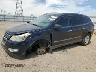 2012 Chevrolet Traverse LS z VIN 1GNKREED4CJ142199, wystawiony jako Copart lot #54605375 z przebiegiem Nie podano mil oraz Szkoda całkowita • Salvage title. Historia ofert i sprzedaży dostępna na DreamBid. Obrazek 1.