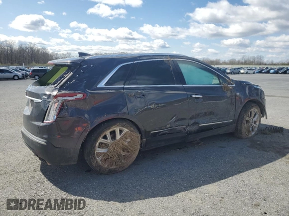 2017 Cadillac XT5 Luxury AWD with VIN 1GYKNDRS1HZ243825, listed as a Copart auction lot 52302665 with 115,674 mi miles and Salvage Title. Bid and sale history available at carsss.com. Image 3.