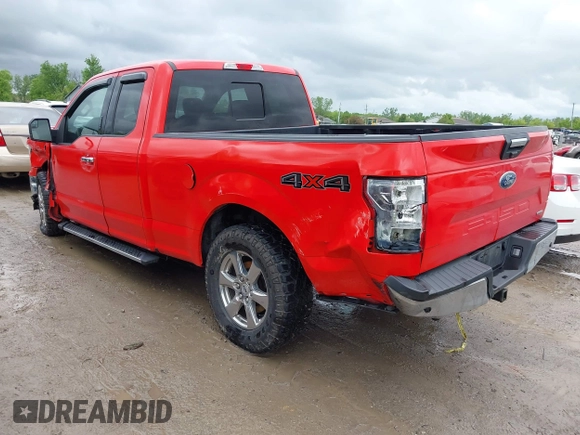 2018 Ford F-150 XL with VIN 1FTEX1EP6JFE63109, listed as a IAAI auction lot 42293426 with 55,516 mi miles and . Bid and sale history available at DreamBid. Image 3.
