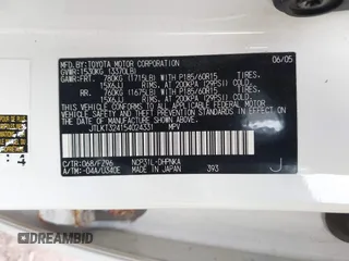 2005 Scion xB z VIN JTLKT324154024331, wystawiony jako IAAI lot #42045127 z przebiegiem 170 111 mil mil oraz . Historia ofert i sprzedaży dostępna na DreamBid. Obrazek 9.