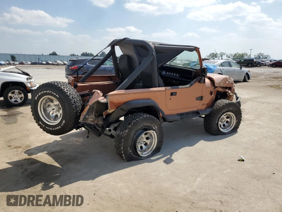 1988 Jeep Wrangler with VIN 2BCCZ8113JB525872, listed as a Copart auction lot 43380763 with 25,370 mi miles and Salvage Title. Bid and sale history available at carsss.com. Image 3.