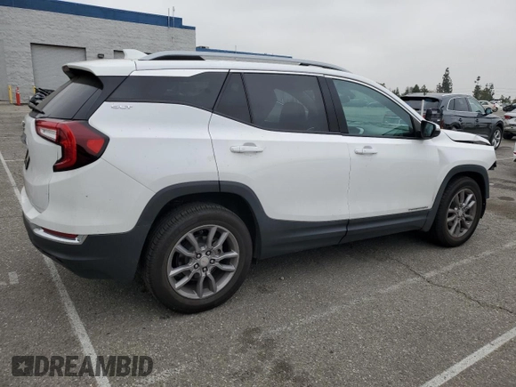 2022 GMC Terrain SLT with VIN 3GKALPEV0NL211156, listed as a Copart auction lot 55300465 with 57,319 mi miles and Salvage Title. Bid and sale history available at DreamBid. Image 3.