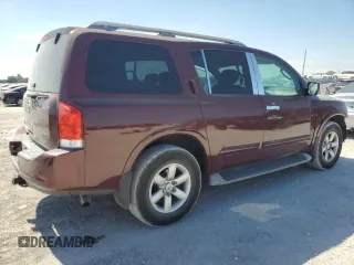 2011 Nissan Armada SV with VIN 5N1BA0ND6BN617499, listed as a Copart auction lot 52533945 with 158,645 mi miles and Salvage Title. Bid and sale history available at DreamBid. Image 3.