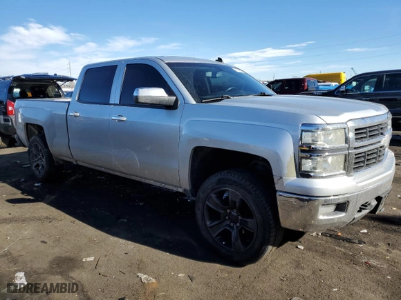 2014 Chevrolet Silverado 1500 LT with VIN 3GCUKREH9EG303926, listed as a Copart auction lot 43652975 with 143,584 mi miles and Salvage Title. Bid and sale history available at carsss.com. Image 4.