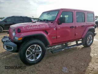 2022 Jeep Wrangler Unlimited Sahara z VIN 1C4HJXEN0NW106045, wystawiony jako Copart lot #61257055 z przebiegiem 104 937 mil mil oraz Szkoda całkowita • Salvage title. Historia ofert i sprzedaży dostępna na DreamBid. Obrazek 1.