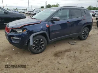 2019 Jeep Compass Trailhawk with VIN 3C4NJDDB0KT650118, listed as a Copart auction lot 58597965 with 38,908 mi miles and Clean title. Bid and sale history available at DreamBid. Image 1.