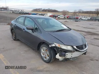 2015 Honda Civic Sedan LX with VIN 19XFB2F59FE258410, listed as a IAAI auction lot 41846497 with 204,917 mi miles. Bid and sale history available at carsss.com. Image 17.