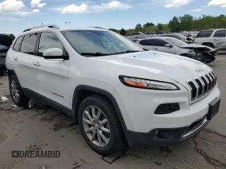 2018 Jeep Cherokee Limited with VIN 1C4PJMDX9JD555520, listed as a Copart auction lot 56381665 with 136,534 mi miles and Salvage title. Bid and sale history available at DreamBid. Image 4.