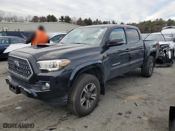 2019 Toyota Tacoma 4WD SR with VIN 3TMCZ5AN5KM223709, listed as a Copart auction lot 88027395 with 92,083 mi miles and Salvage Title. Bid and sale history available at carsss.com. Image 1.
