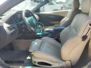 2005 BMW 6 Series 645Ci with VIN WBAEK73455B327042, listed as a Copart auction lot 55254765 with 91,389 mi miles and Clean Title. Bid and sale history available at carsss.com. Image 7.