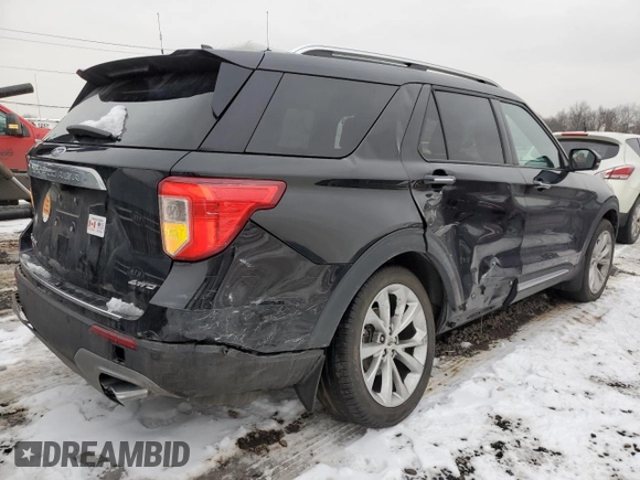 2023 Ford Explorer Platinum z VIN 1FM5K8HC3PGA87872, wystawiony jako Copart lot #44706005 z przebiegiem 60 390 mil mil oraz Szkoda całkowita • Salvage title. Historia ofert i sprzedaży dostępna na DreamBid. Obrazek 3.