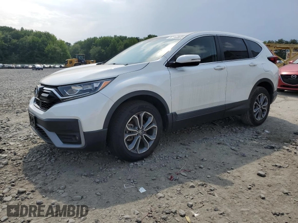 2021 Honda CR-V EX z VIN 2HKRW2H58MH673984, wystawiony jako Copart lot #59546805 z przebiegiem Nie podano mil oraz Szkoda całkowita • Salvage title. Historia ofert i sprzedaży dostępna na DreamBid. Obrazek 1.