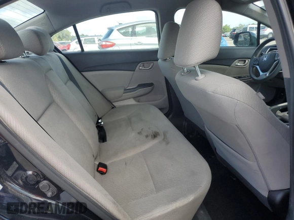 2013 Honda Civic LX с VIN 2HGFB2F56DH599346, выставлен на аукционе Copart как лот 59877115 с пробегом 206 561 миль миль и Списание • Salvage title. История ставок и продаж доступна на DreamBid. Изображение 10.