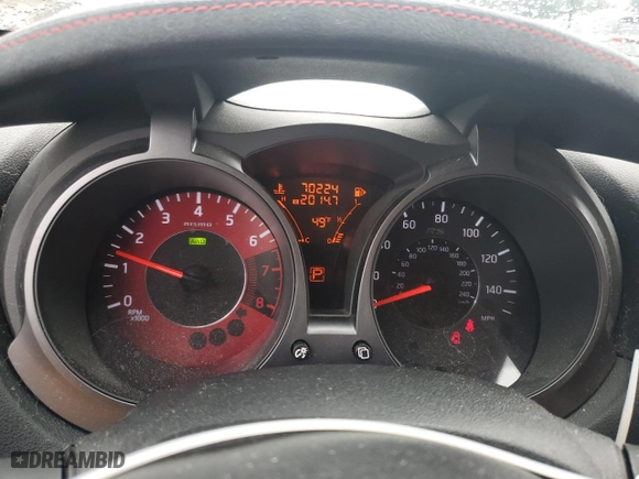2014 Nissan Juke NISMO RS with VIN JN8DF5MV0ET150123, listed as a Copart auction lot 46892165 with 70,224 mi miles and Salvage Title. Bid and sale history available at carsss.com. Image 9.