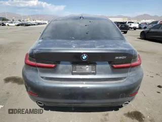 2021 BMW 3 Series 330i with VIN 3MW5R1J02M8B49793, listed as a Copart auction lot 75088384 with 42,281 mi miles and Salvage Title. Bid and sale history available at carsss.com. Image 6.