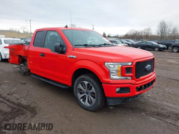 2020 Ford F-150 XL with VIN 1FTEX1EP0LFC31673, listed as a IAAI auction lot 41509569 with 55,048 mi miles. Bid and sale history available at carsss.com. Image 1.