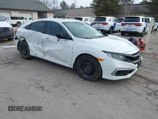 2019 Honda Civic Sedan EX with VIN 19XFC1F30KE015570, listed as a IAAI auction lot 41663514 with 152,084 mi miles. Bid and sale history available at carsss.com. Image 1.