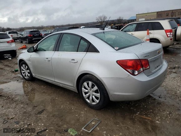 2012 Chevrolet Cruze LS with VIN 1G1PC5SHXC7371418, listed as a Copart auction lot 47442795 with 0 mi miles and Salvage Title. Bid and sale history available at carsss.com. Image 2.