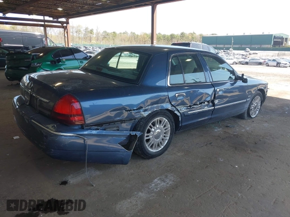 2011 Mercury Grand Marquis LS with VIN 2MEBM7FV7BX604379, listed as a IAAI auction lot 42134407 with 55,151 mi miles and . Bid and sale history available at DreamBid. Image 4.