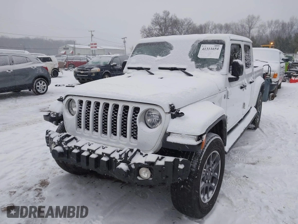 2023 Jeep Gladiator Overland z VIN 1C6HJTFG6PL544489, wystawiony jako IAAI lot #41311654 z przebiegiem 37 630 mil mil oraz . Historia ofert i sprzedaży dostępna na DreamBid. Obrazek 2.