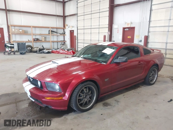 2007 Ford Mustang GT Deluxe with VIN 1ZVHT82H275199493, listed as a IAAI auction lot 41637746 with 98,856 mi miles. Bid and sale history available at carsss.com. Image 2.